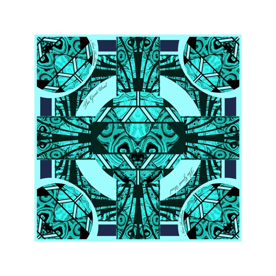 Платок «Малахитовая шкатулка»