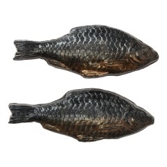 Набор мыла ручной работы "Пиво и рыба", в деревянной коробке