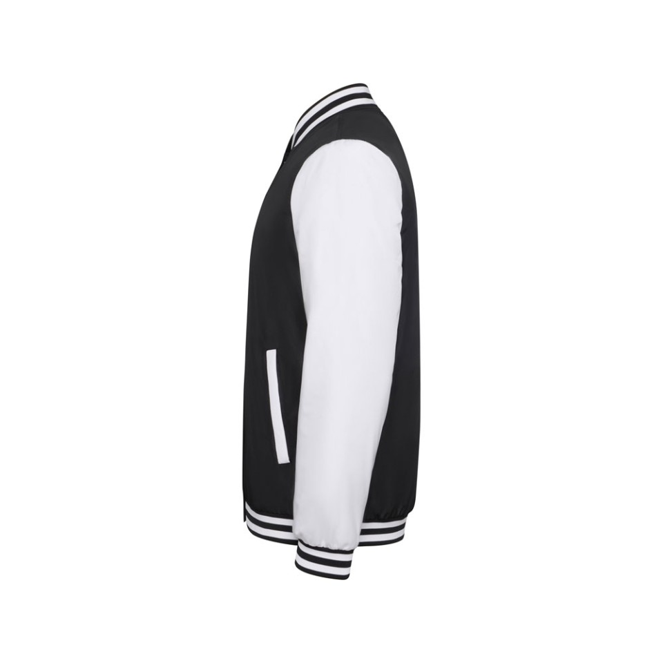 Бомбер утепленный «California» унисекс, черный/белый