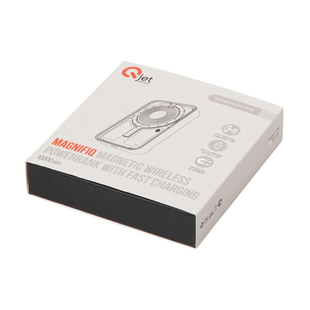 Беспроводной магнитный внешний аккумулятор с QC\PD «MagnifIQ», 10000 мАч, 15 Вт, черный