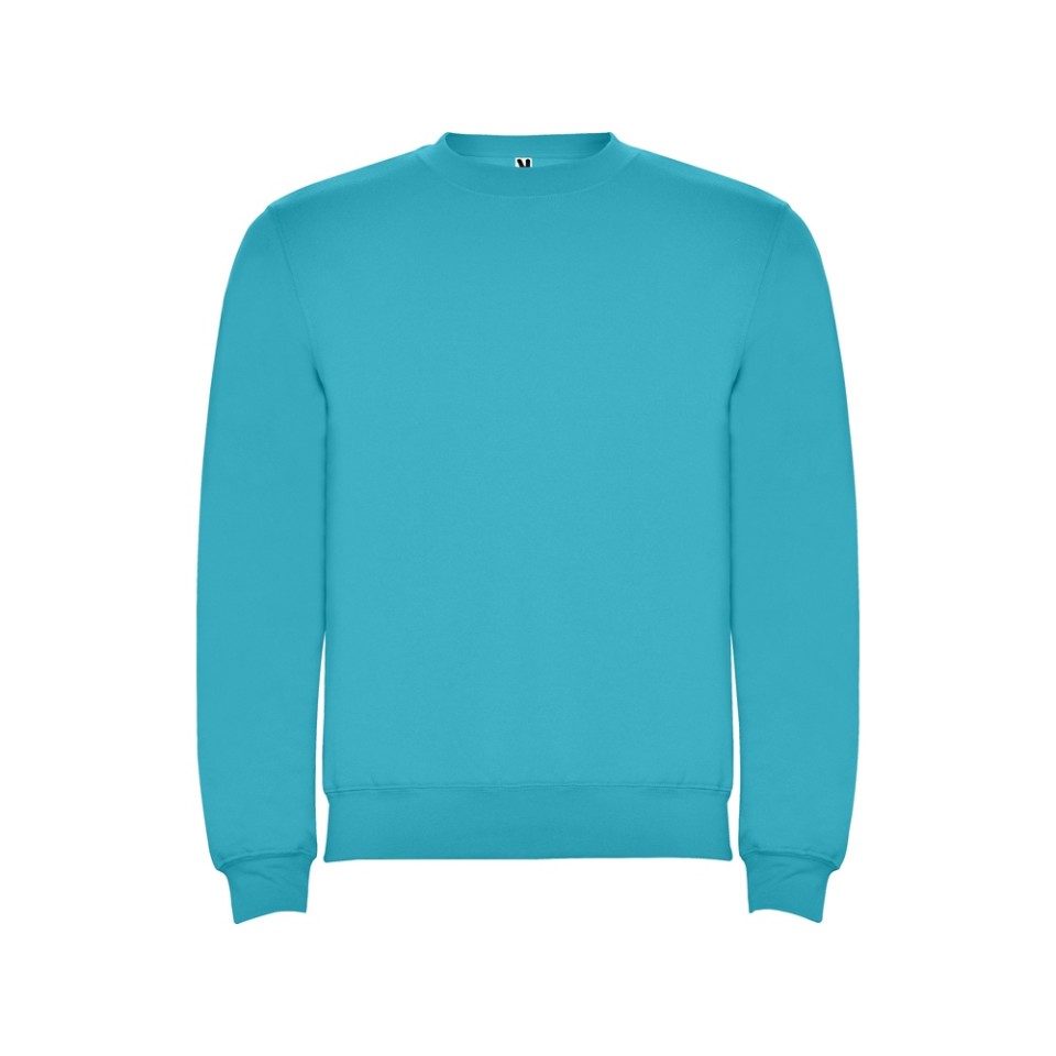 Свитшот с начесом "Clasica" унисекс, бирюзовый