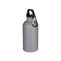 Oregon одностенная бутылка для воды с карабином, изготовленная из нержавеющей стали, сертифицированной по стандарту RCS, объемом 400 мл - Серый