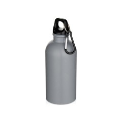 Oregon одностенная бутылка для воды с карабином, изготовленная из нержавеющей стали, сертифицированной по стандарту RCS, объемом 400 мл - Серый