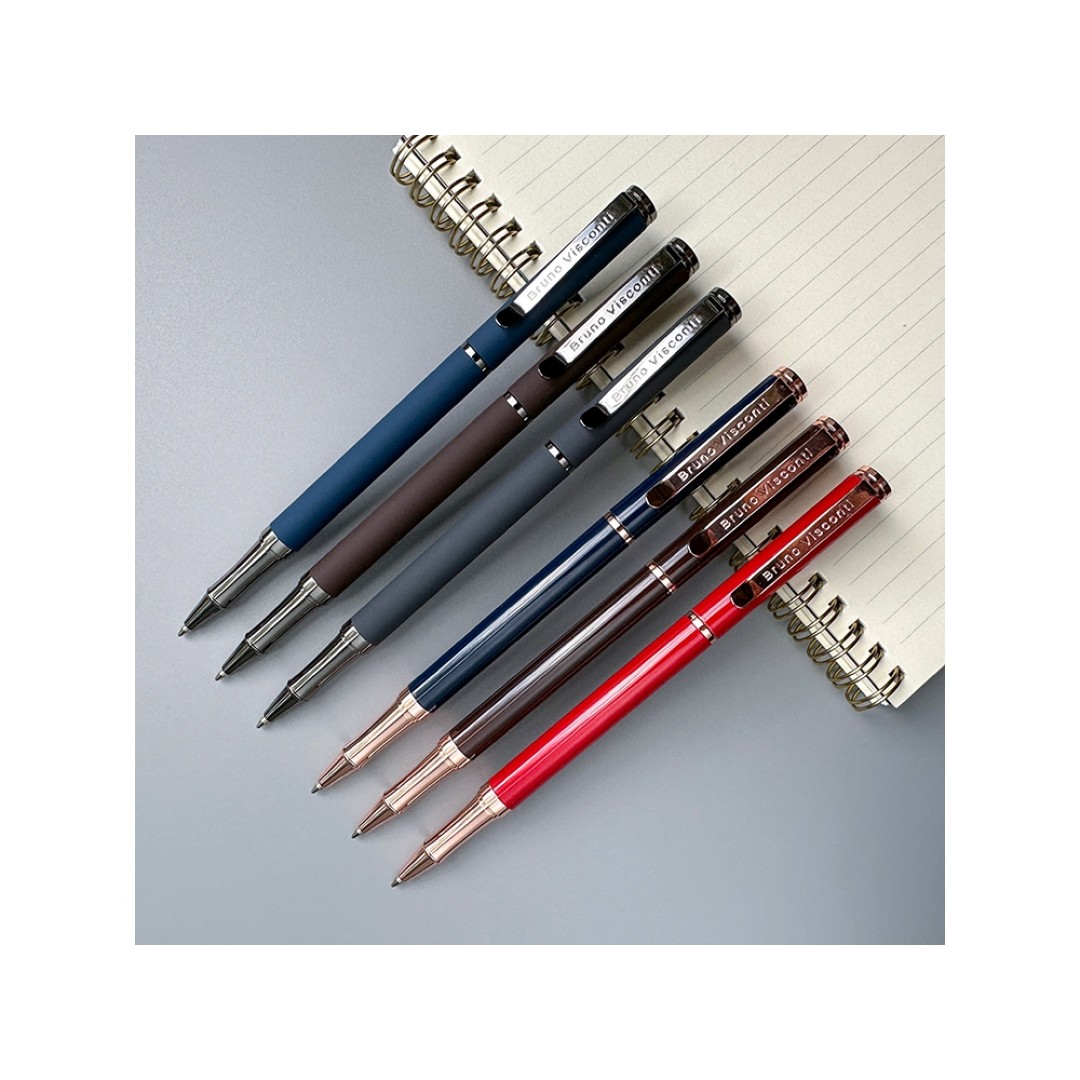 Ручка металлическая шариковая "Venezia Pragmatico" софт-тач, коричневый