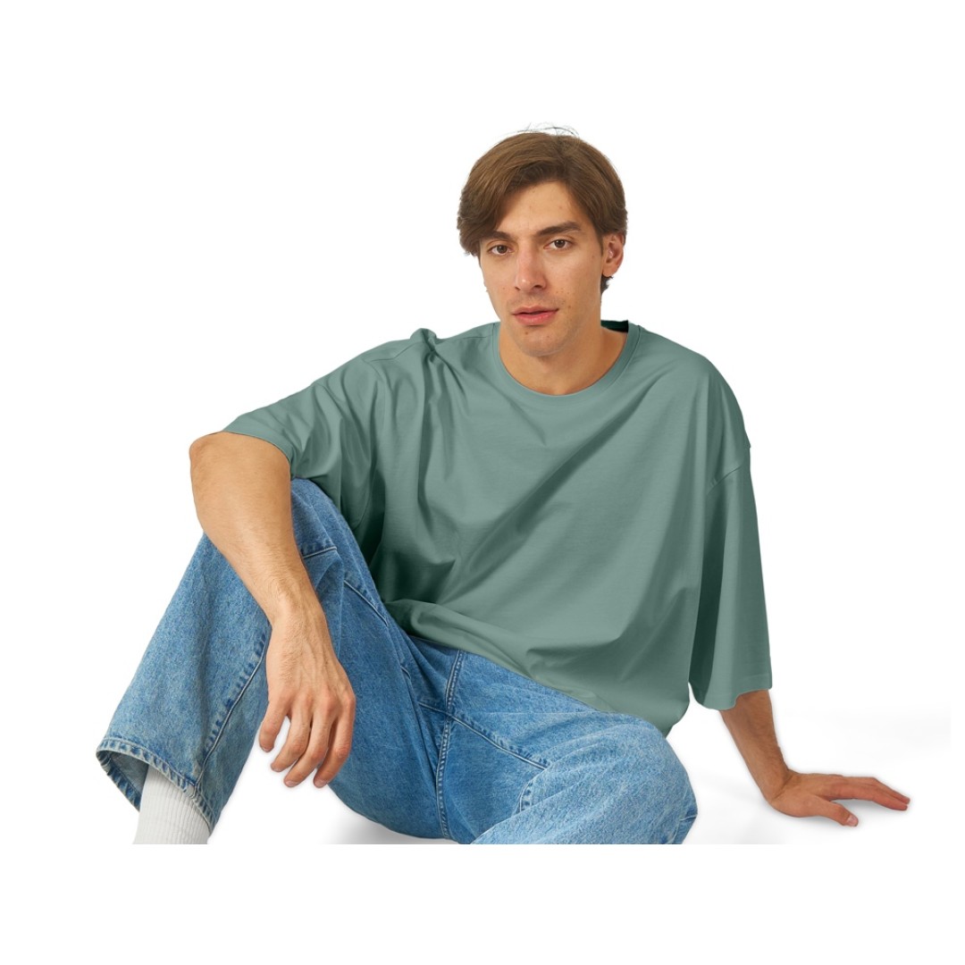 Футболка Berlin к/р оверсайз, 100% хлопок, 180гр, пыльно-бирюзовый