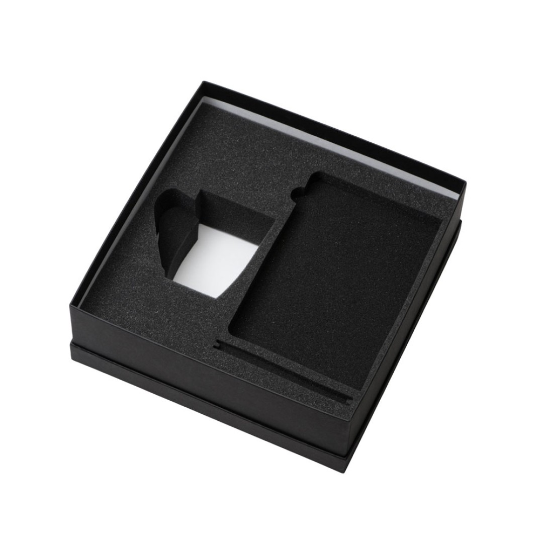 Подарочный набор с блокнотом С3, металлической ручкой и кружкой, черный