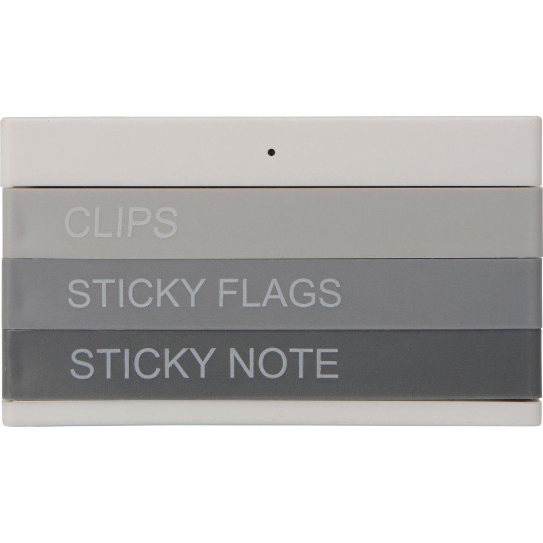 Настольный органайзер с функцией беспроводной зарядки, белый