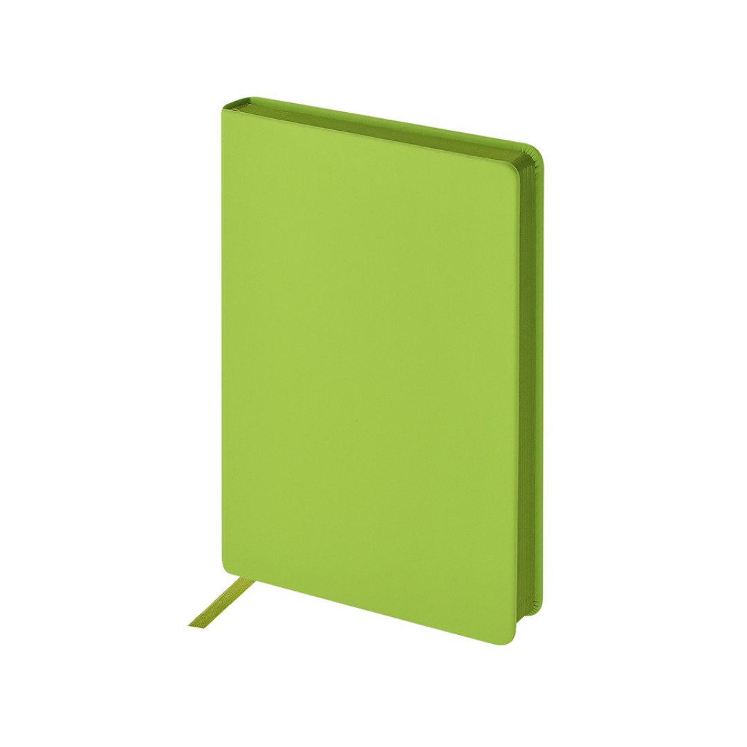 Ежедневник А5 "Megapolis Color New" soft-touch, салатовый