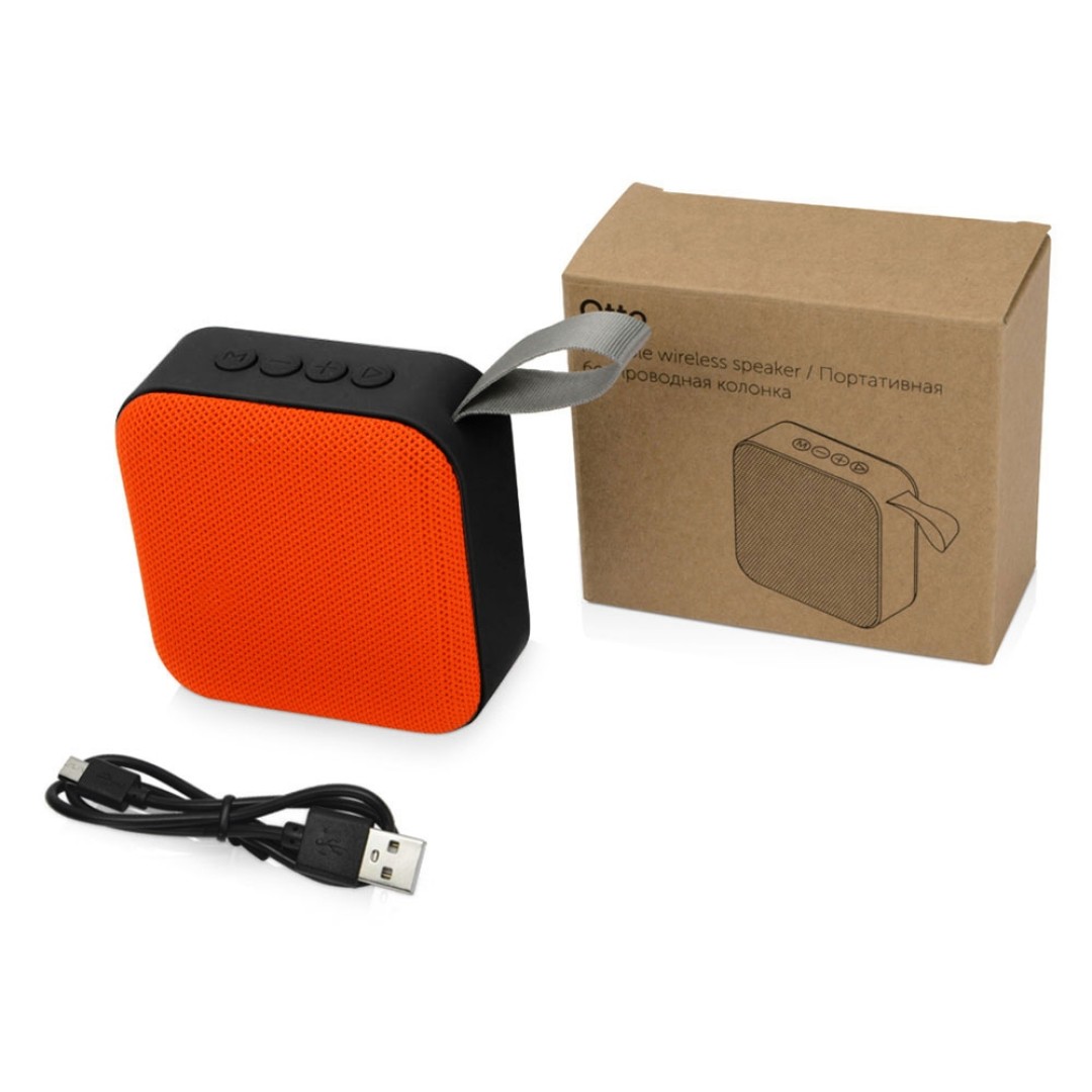 Портативная колонка «Otto», оранжевый/черный