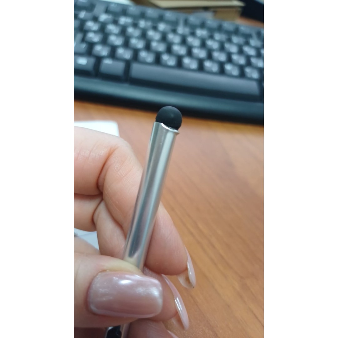 Стилус металлический Touch Smart Phone Tablet PC Universal, серебристый (Р)