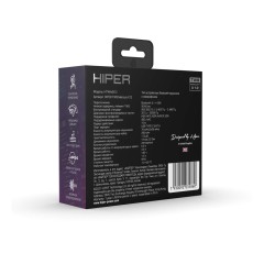 Беспроводные наушники HIPER TWS Mercury X12 (HTW-MX12) Bluetooth 5.1 гарнитура, Черный (Р)