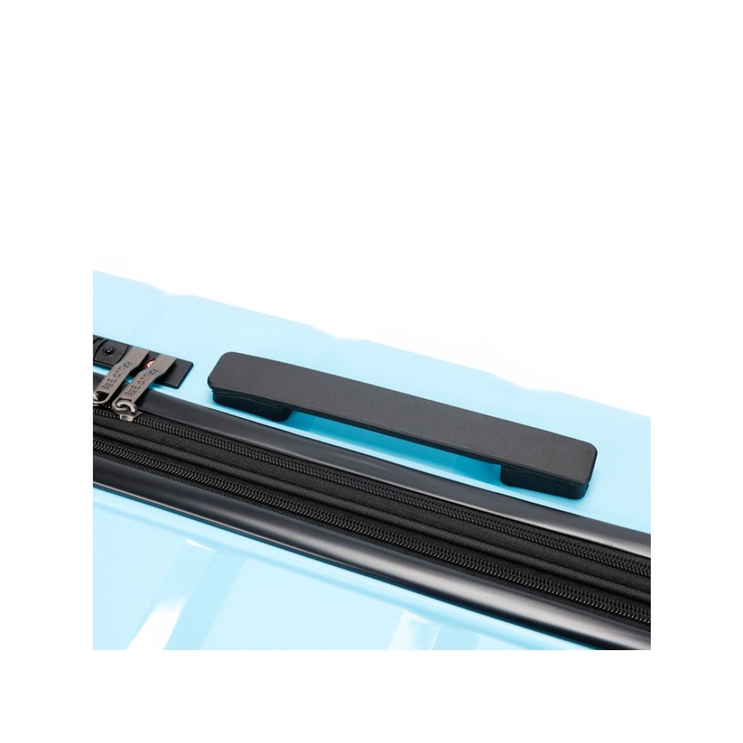 Чемодан TORBER В Отпуск, бирюзовый, полипропилен, 40,5 х 25 х 62,5 см, 55 л