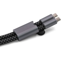 Ремешок-держатель для телефона с зарядным кабелем USB-C - USB-C «Lany Wristband Charge Eco», серый