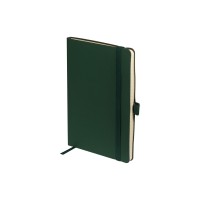 Блокнот А5  "City Flex" на резинке, зеленый
