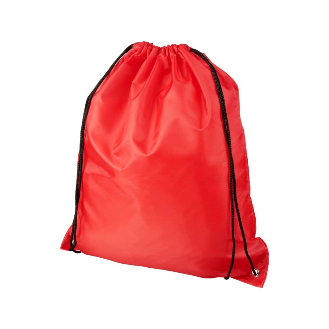 Рюкзак со шнурком Oriole из переработанного ПЭТ, красный