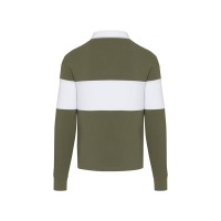 Clyde толстовка-поло унисекс для регби - Зеленый / Белый