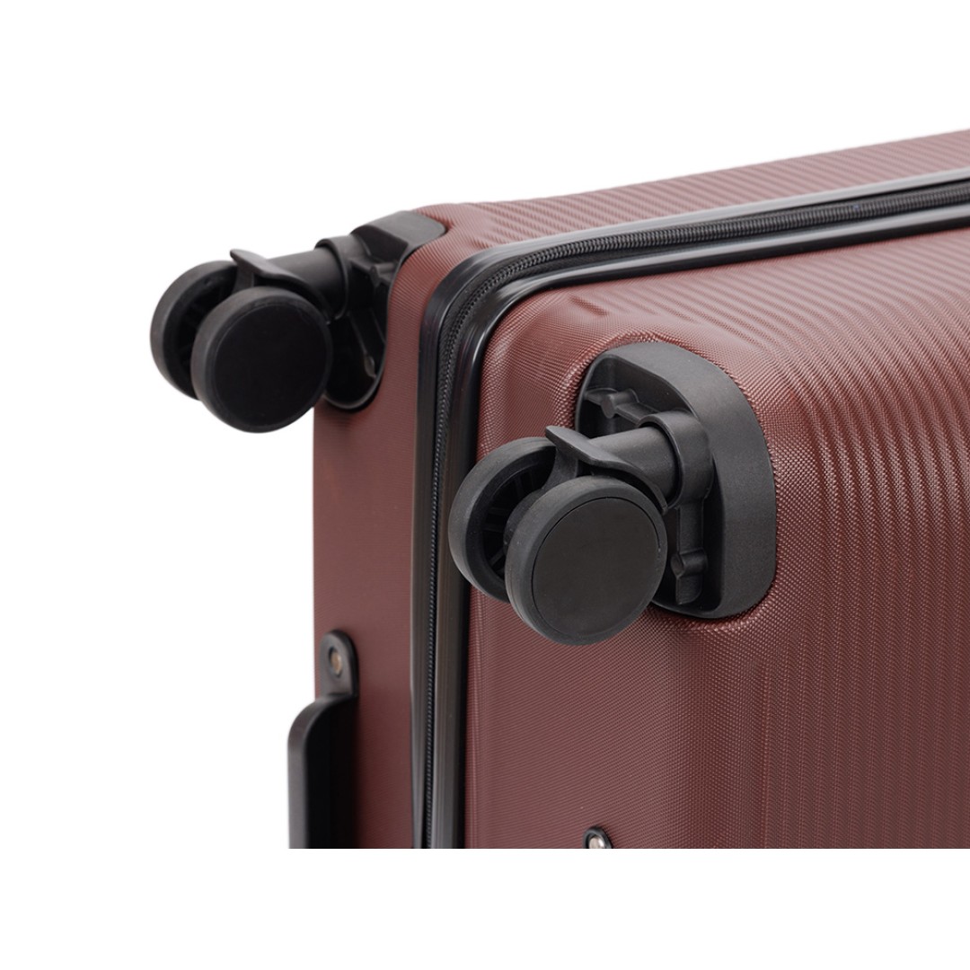 Чемодан TORBER Onego, бордовый, ABS-пластик, 69,5 х 46 х 26 см, 69 л