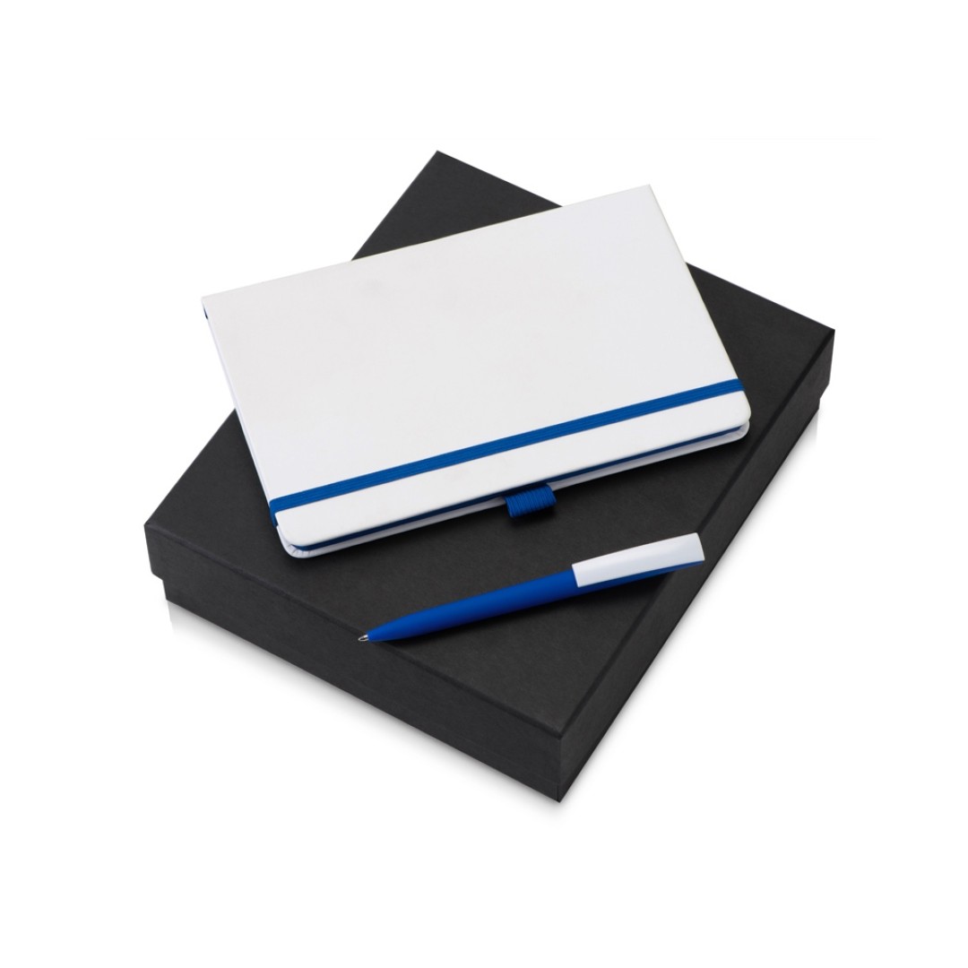 Подарочный набор «Jacque» 2.0. с ручкой и блокнотом, синий