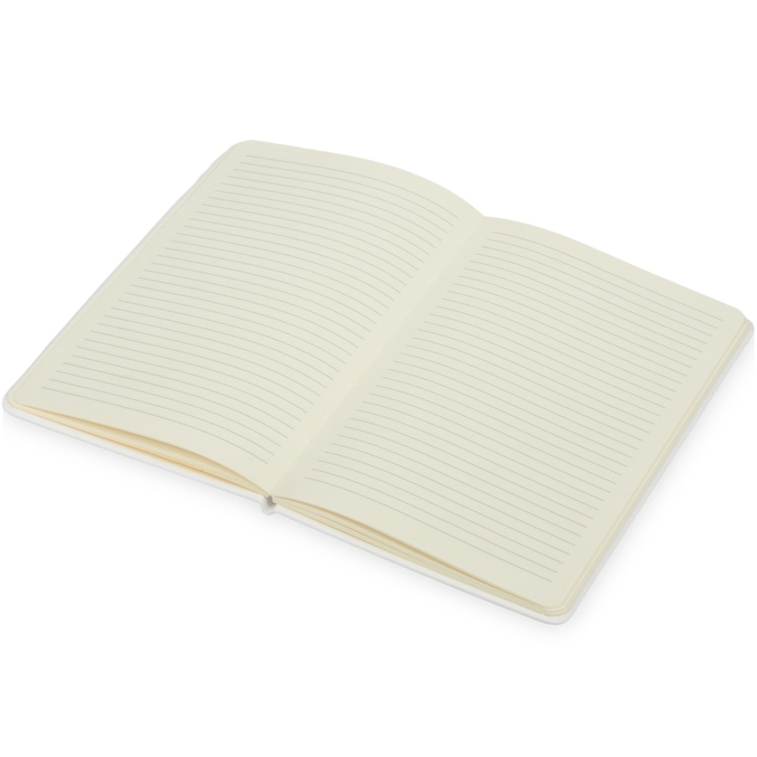 Блокнот "Wispy", твердая обложка A5, 64 листа в линейку, белый
