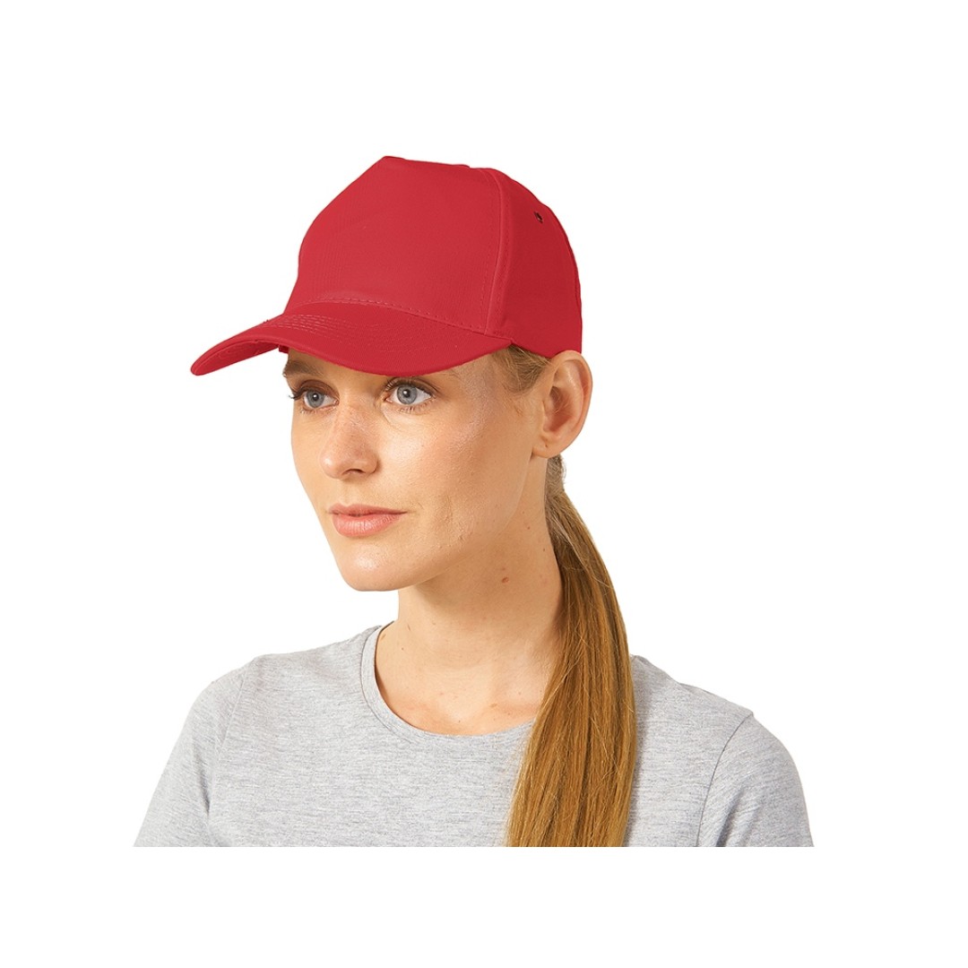 Бейсболка "New York" 5-ти панельная, красный