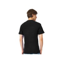 Футболка из джерси с протяжками «Portofino» унисекс, черный