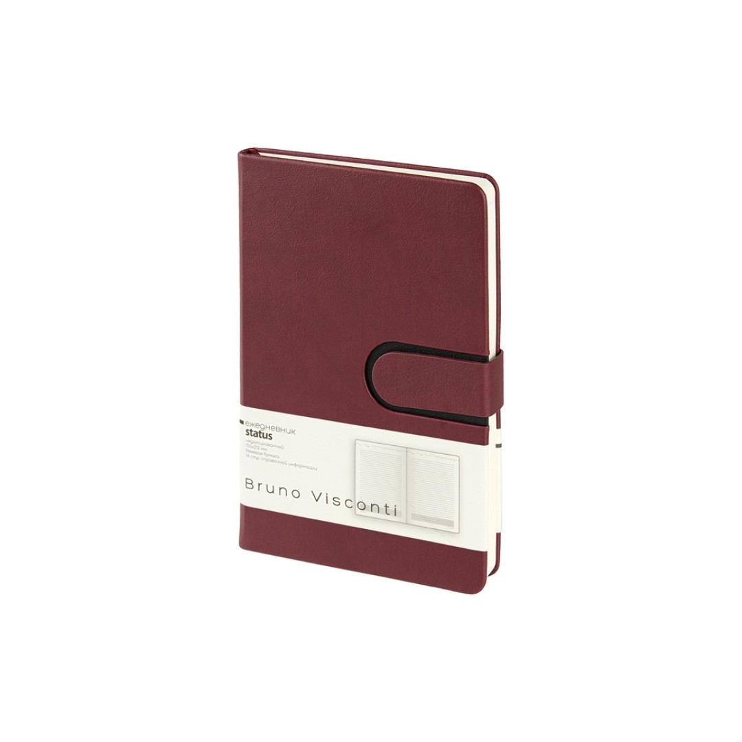 Ежедневник недатированный А5 "Status", бордовый