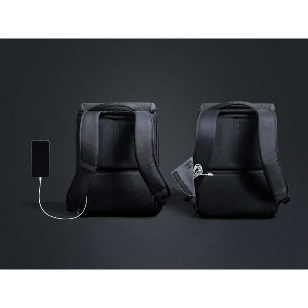 Водостойкий антикражный рюкзак Clickpack для ноутбука 15.6", черный