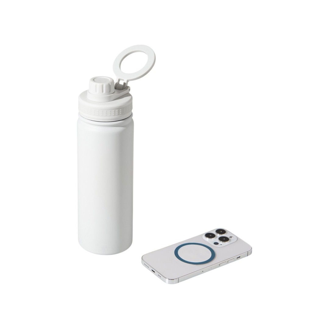 Вакуумная термобутылка с magsafe-держателем "INSIDER", 600 мл, белый