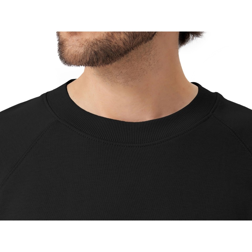 Свитшот оверсайз с рукавом реглан «Belgrade», унисекс, черный