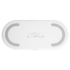 Ночник с беспроводной зарядкой и RGB подсветкой "Miracle", 15 Вт, белый