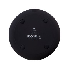 Беспроводное зарядное устройство с подсветкой логотипа "Moon spot", 10 Вт, soft-touch
