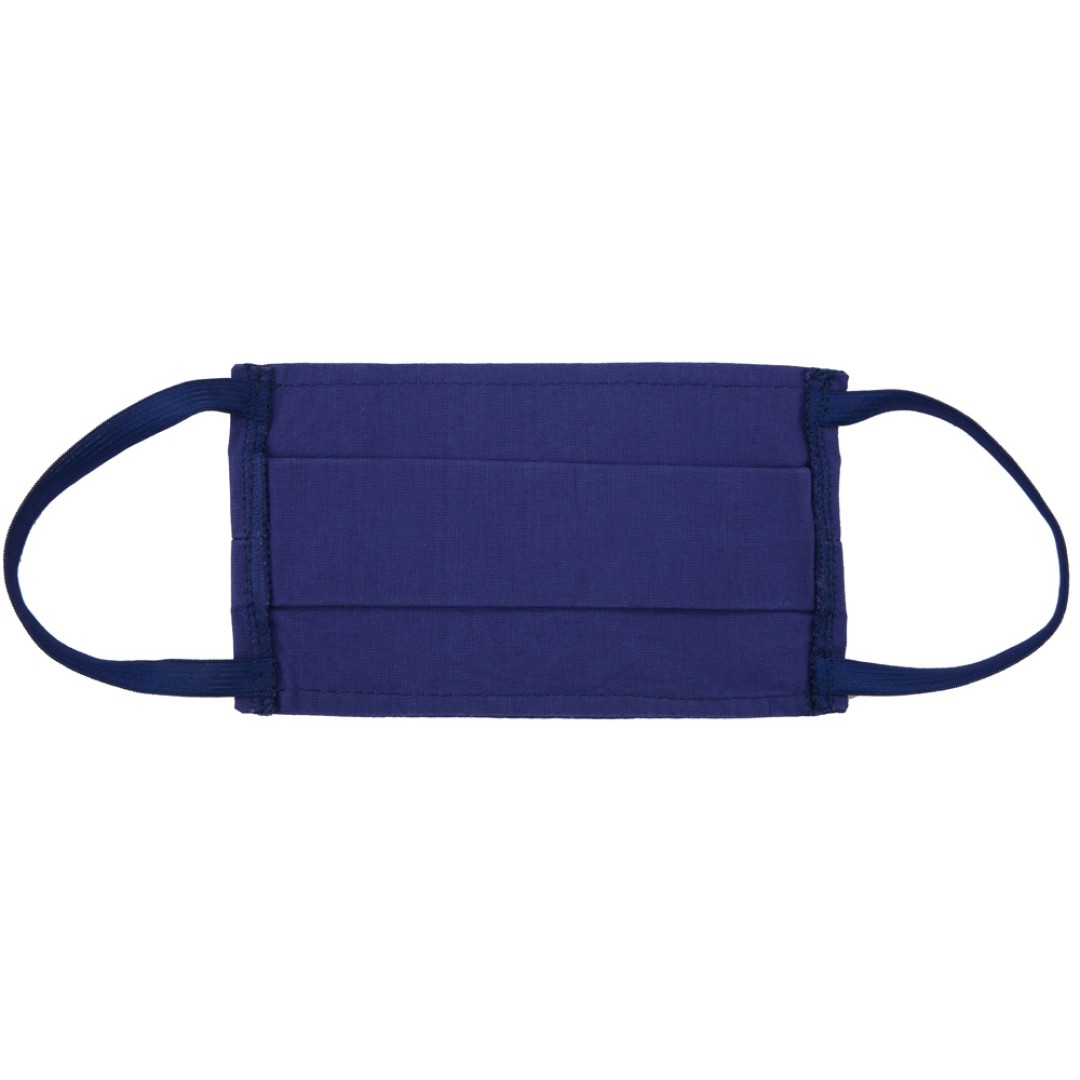 Маска для лица многоразовая из хлопка, синий