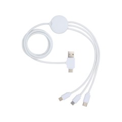 Зарядный кабель 5-в-1 с противобактериальной присадкой Pure