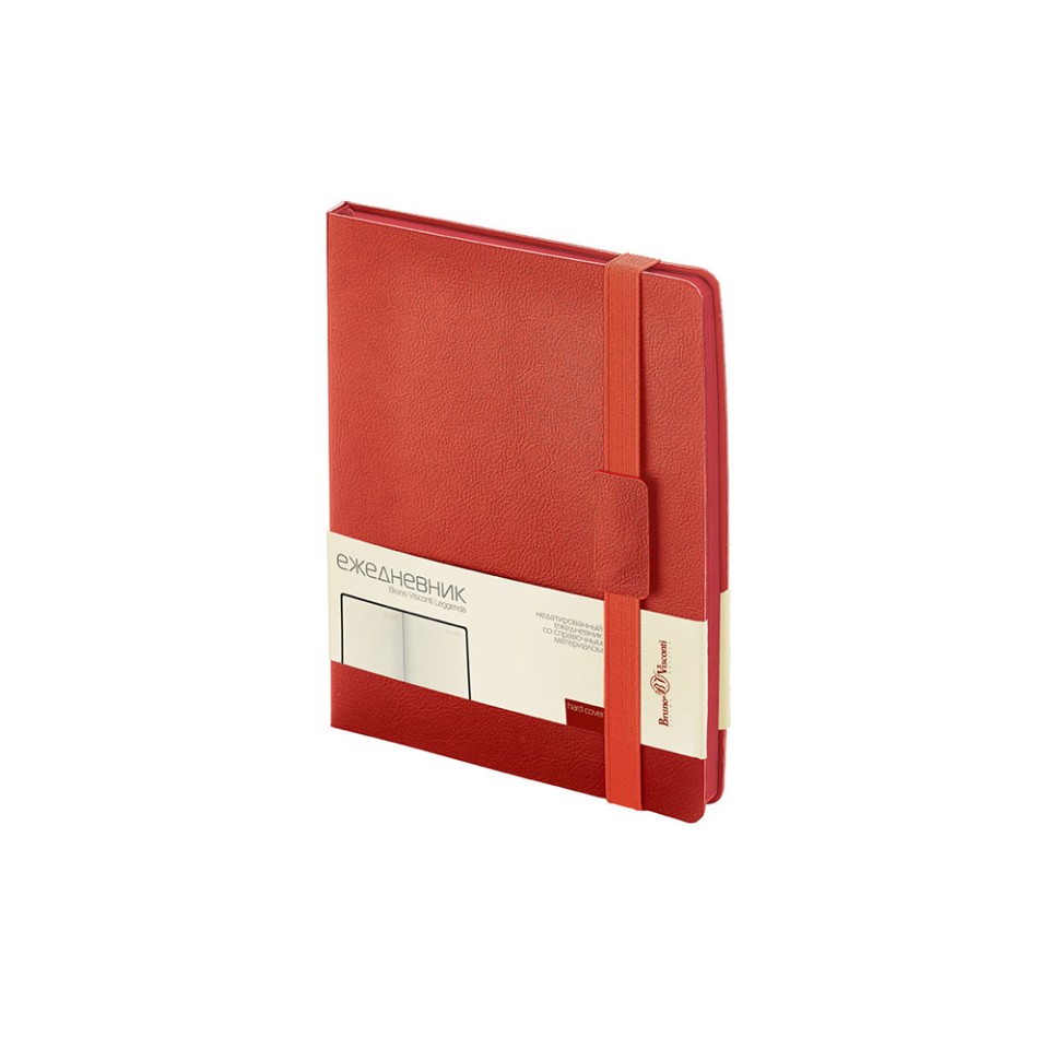 Ежедневник В5 недатированный «Leggenda», красный