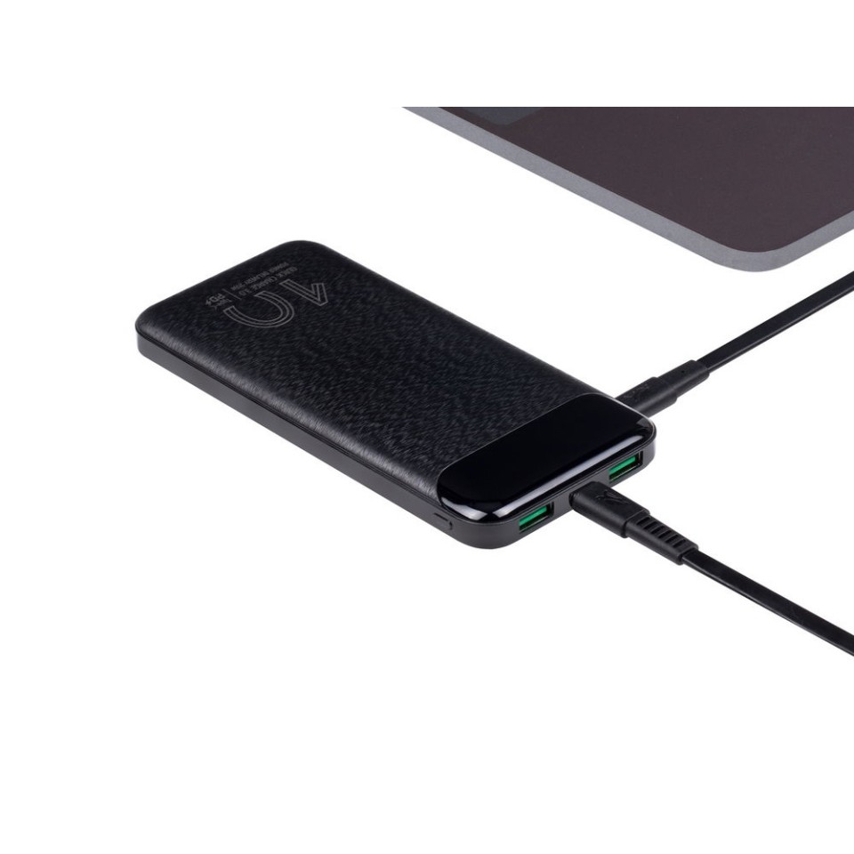 VA2540 (10 000mAh), QC/PD 20W внешний аккумулятор с дисплеем, черный