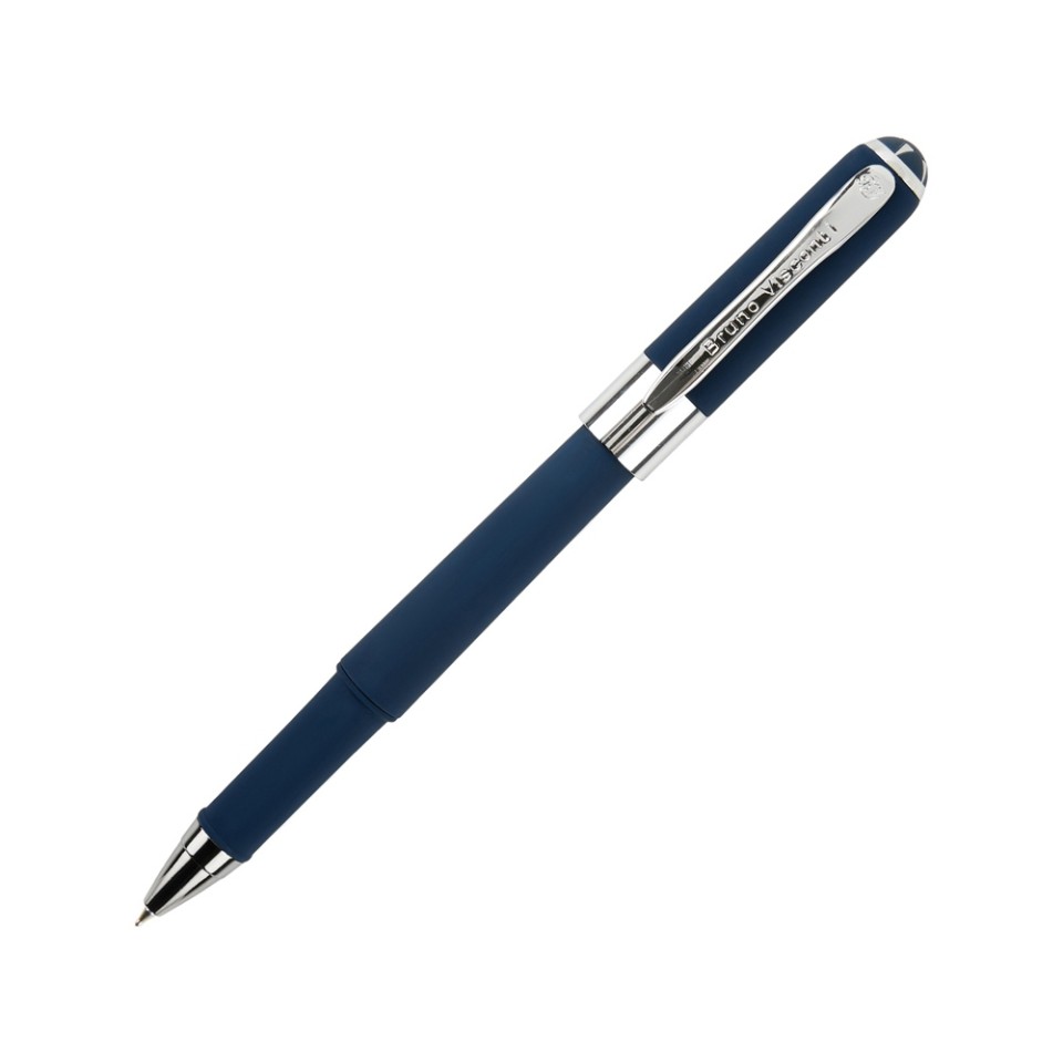 Ручка пластиковая шариковая «Monaco», 0,5мм, синие чернила, темно-синий navy/серебристый