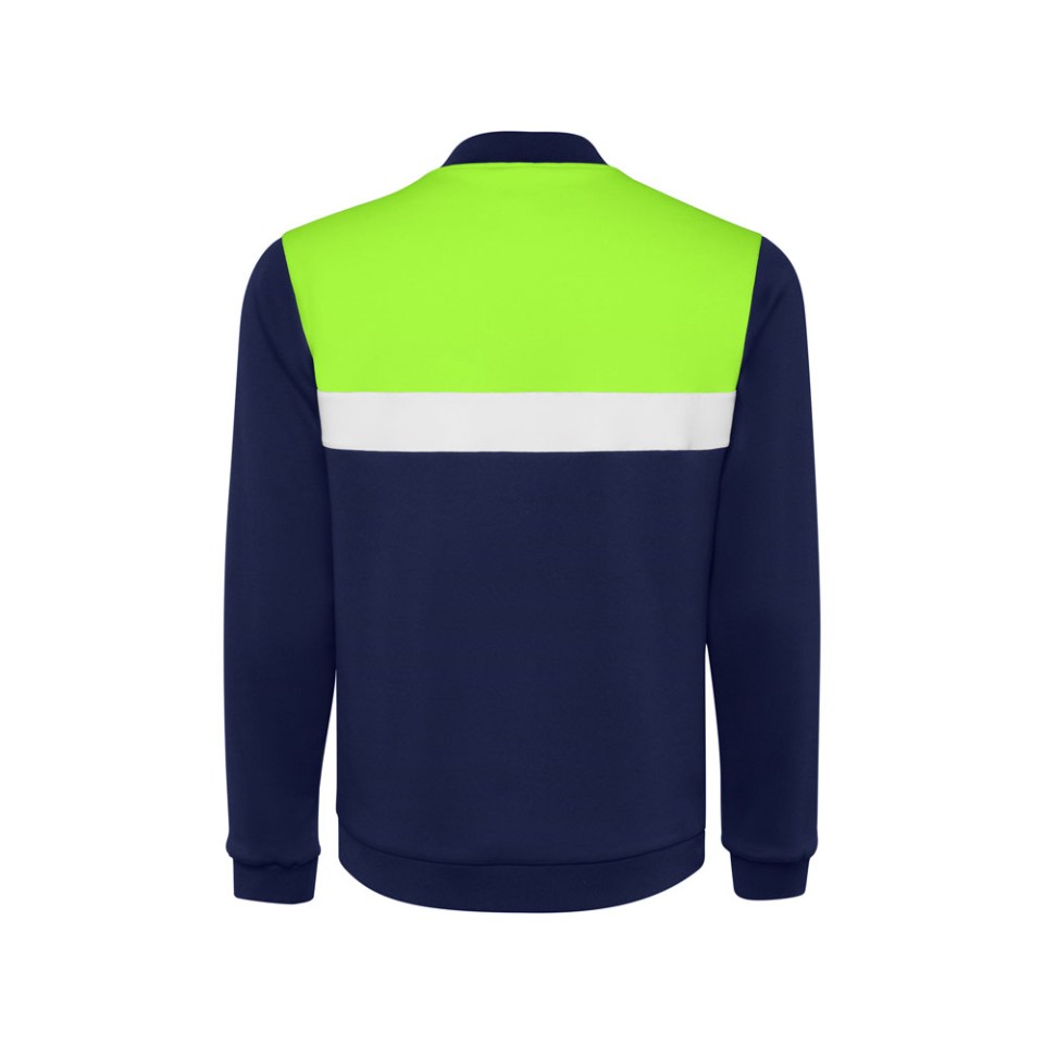Спортивная куртка «Leros» унисекс, лаймовый/синий нэйви
