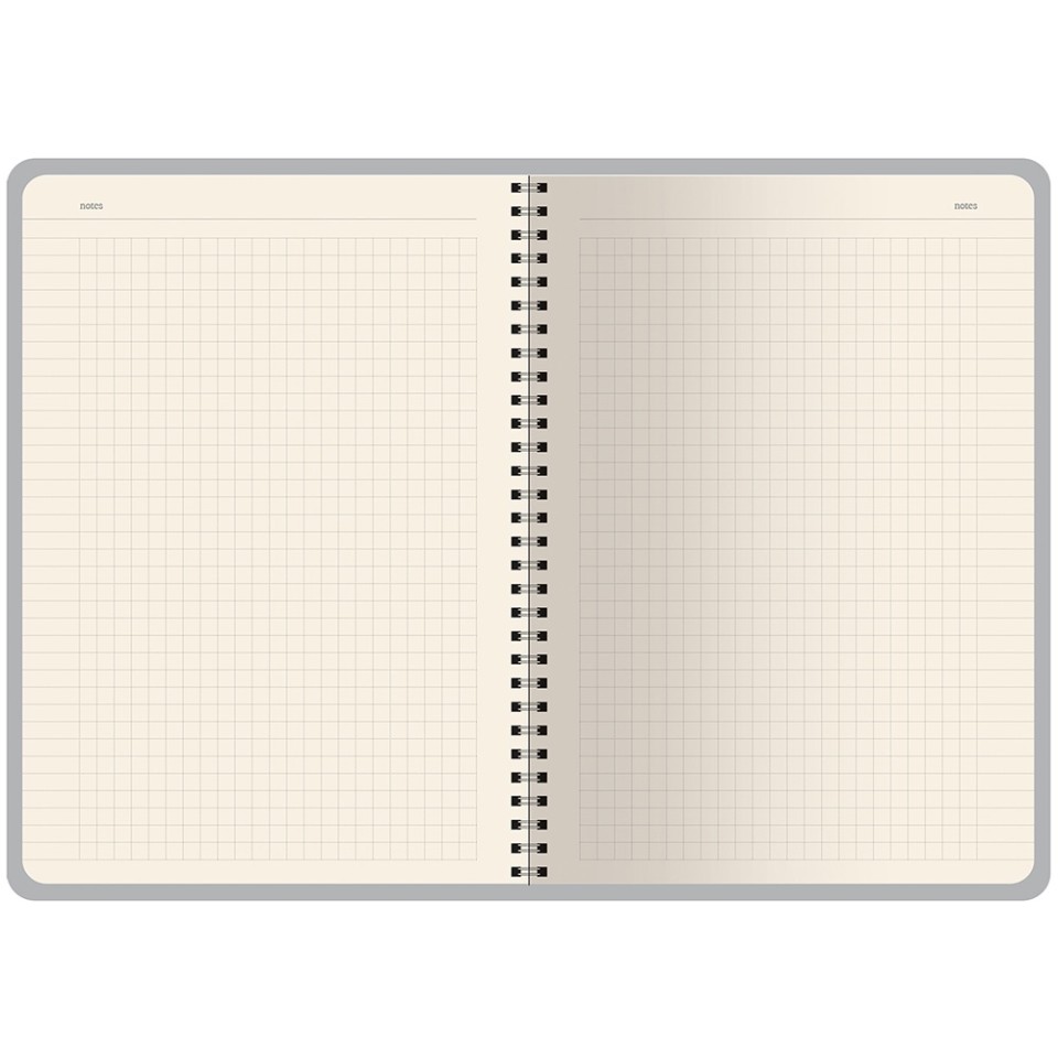 Бизнес тетрадь на гребне А5 "Pragmatic", 60 листов в клетку, фиолетовый