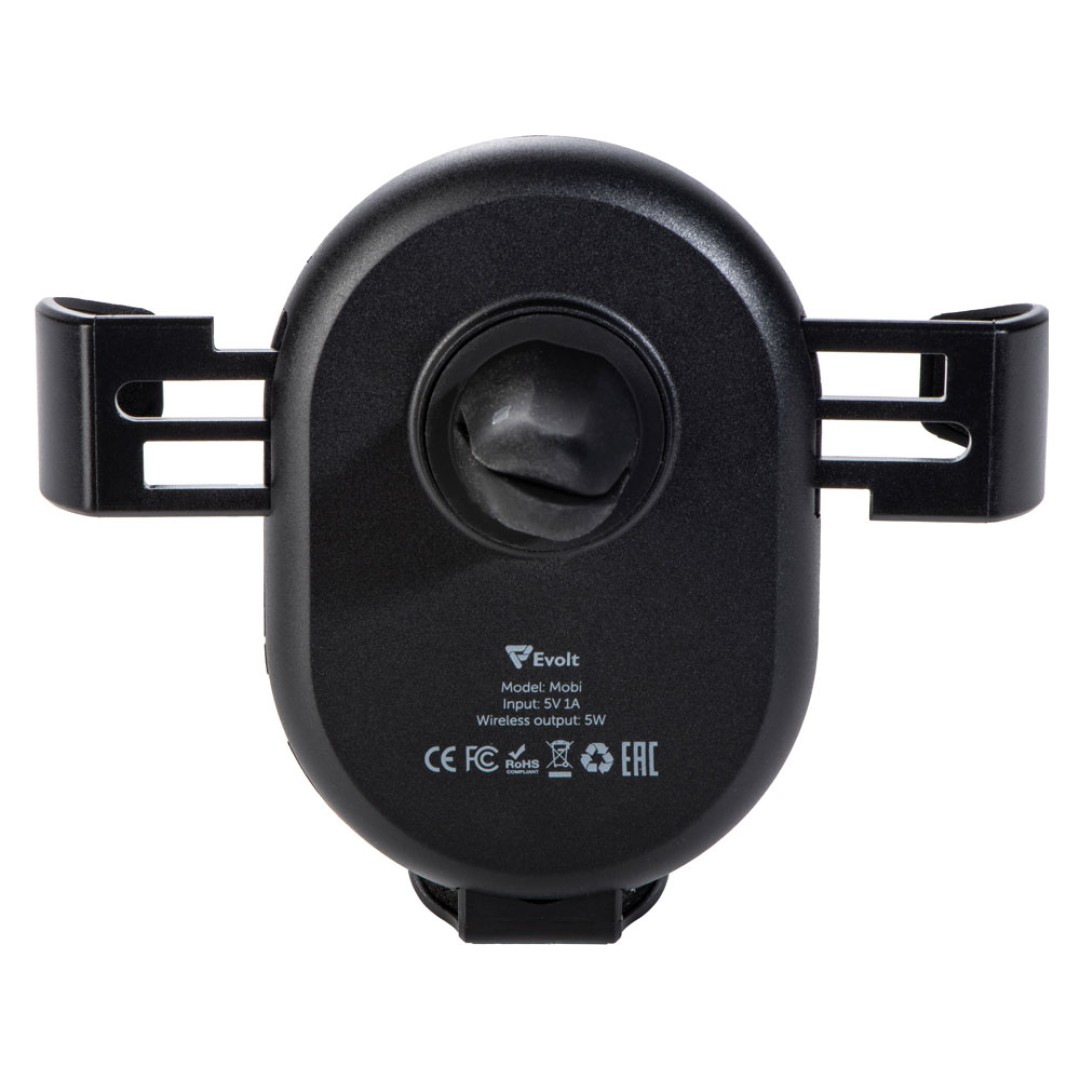 Автомобильное беспроводное зарядное устройство "Mobi", 5 Вт, черный