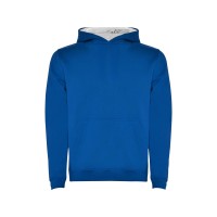 Толстовка с капюшоном "Urban" детская, королевский синий/белый