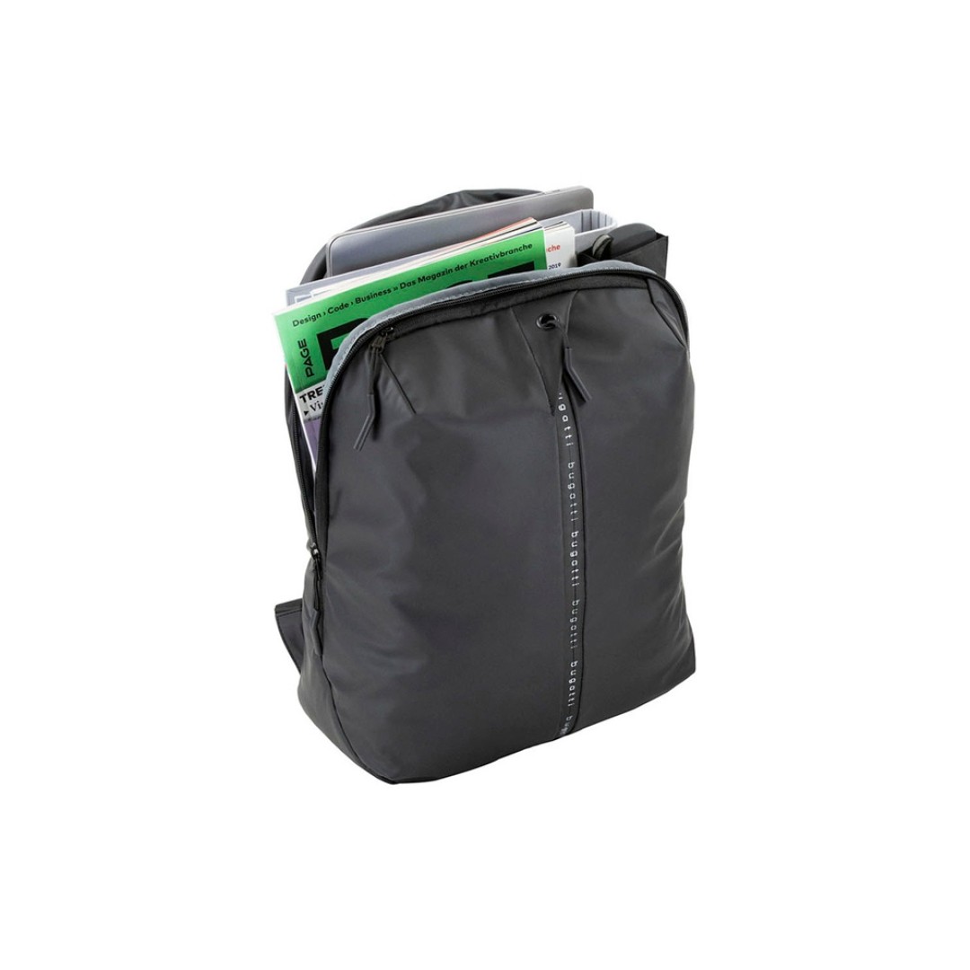 Рюкзак BUGATTI Blanc 15'', чёрный, тарпаулин/полиэстер, 32х15,5х45 см