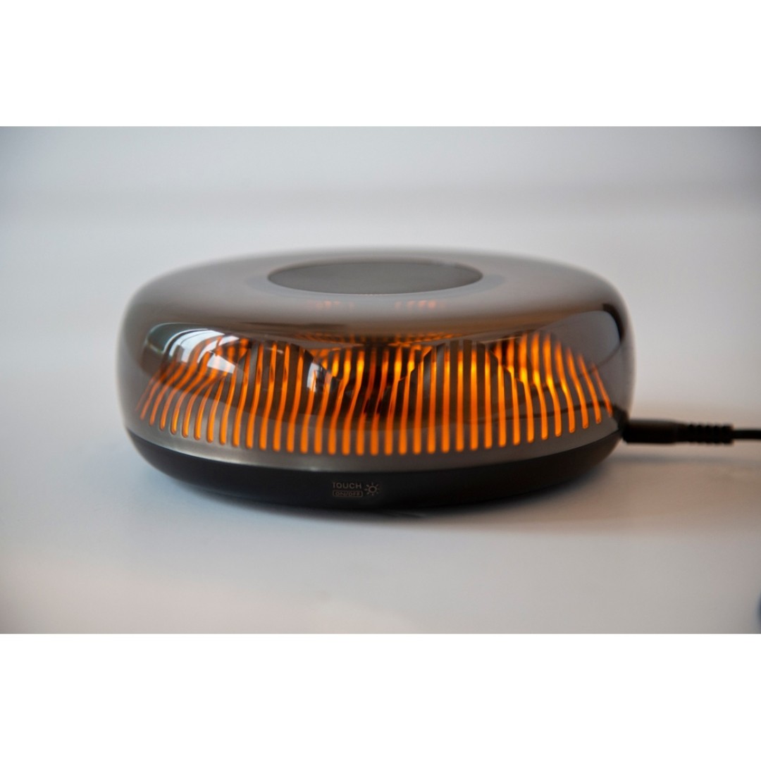 Ночник с беспроводной зарядкой "Ember", 15 Вт, черный (Р)