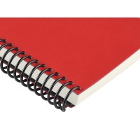 Ежедневник недатированный на спирали А5 "Agenda", красный (Р)