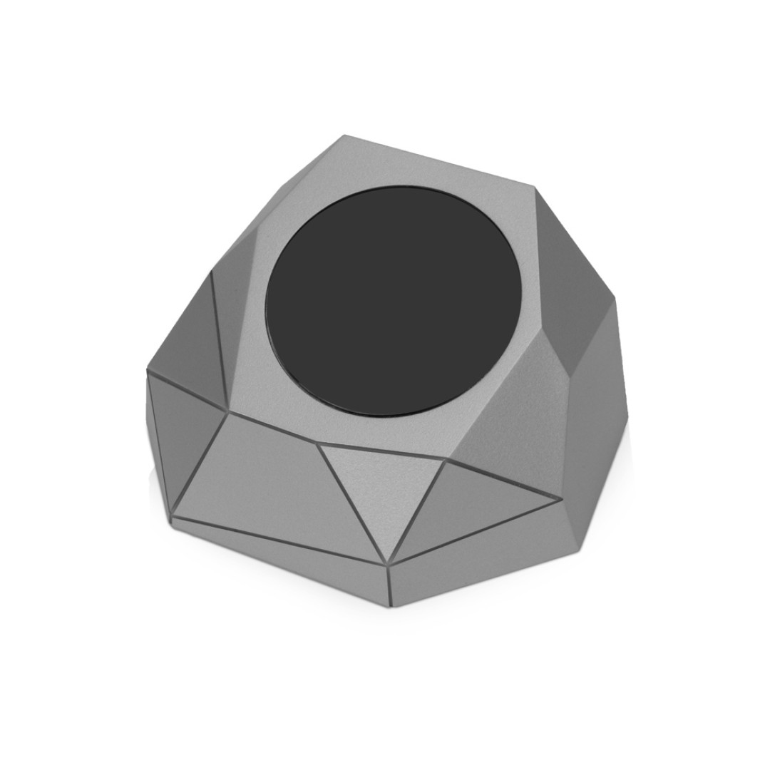 Док-станция «Geo Dock» с быстрой беспроводной зарядкой, серебристый с синей подсветкой. XOOPAR