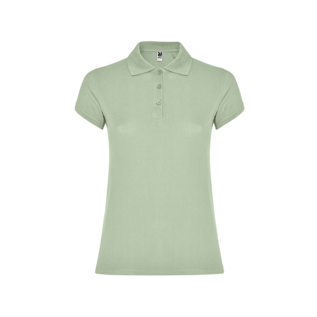 Рубашка-поло "Star" женская, припыленный зеленый