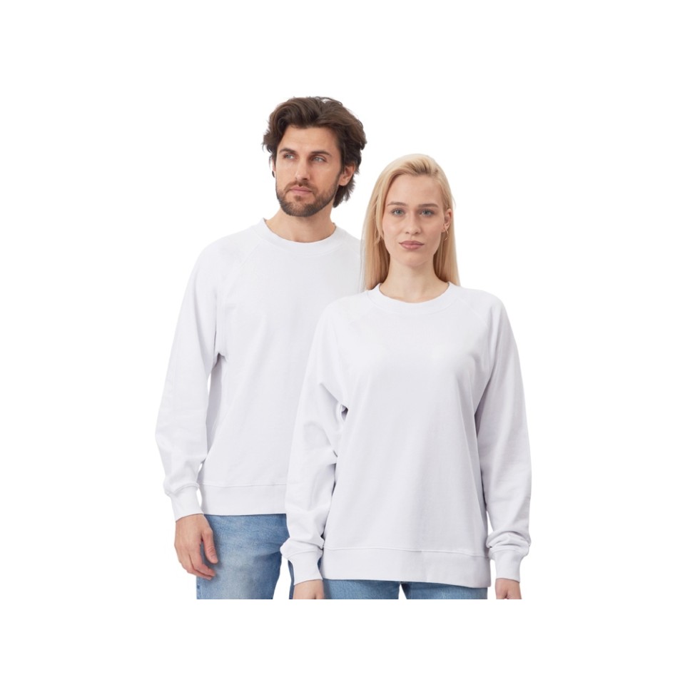 Свитшот оверсайз с рукавом реглан «Belgrade», унисекс, белый