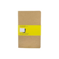 Записная книжка Moleskine Cahier (в клетку, 3 шт.), Large (13х21см), бежевый