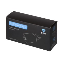 Сетевое зарядное устройство c выходами USB-A и USB-C «Recharger», 10 Вт, белый