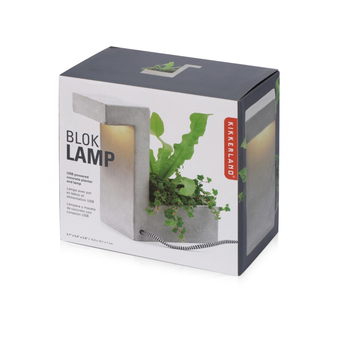 Настольная лампа из бетона "Blok Lamp"