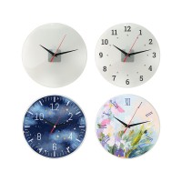 Часы настенные круглые из стекла 28 см «Thames» (Р)